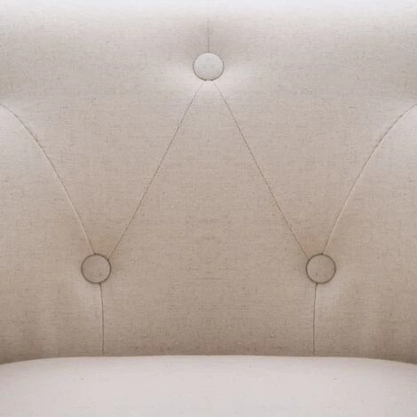 VIDAXL Fauteuil Revêtement En Tissu 67 X 60 X 67 Cm Lin Clair - Beige - Fauteuils Club, Fauteuils Inclinables Et Chauffeuses Lits - Beige - Beige 4 VIDAXL Fauteuil Revêtement En Tissu 67 X 60 X 67 Cm Lin Clair - Beige - Fauteuils Club, Fauteuils Inclinables Et Chauffeuses Lits - Beige - Beige – Image 2