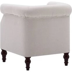 VIDAXL Fauteuil Revêtement En Tissu 67 X 60 X 67 Cm Lin Clair - Beige - Fauteuils Club, Fauteuils Inclinables Et Chauffeuses Lits - Beige - Beige 11 VIDAXL Fauteuil Revêtement En Tissu 67 X 60 X 67 Cm Lin Clair - Beige - Fauteuils Club, Fauteuils Inclinables Et Chauffeuses Lits - Beige - Beige -Pas Cher Fauteuil Magasin 14078139 5