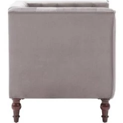 VIDAXL Fauteuil Avec Revêtement En Velours 86 X 67 X 71 Cm Gris - Fauteuils - Fauteuils Club, Fauteuils Inclinables Et Chauffeuses Lits - Gris - Gris 11 VIDAXL Fauteuil Avec Revêtement En Velours 86 X 67 X 71 Cm Gris - Fauteuils - Fauteuils Club, Fauteuils Inclinables Et Chauffeuses Lits - Gris - Gris -Pas Cher Fauteuil Magasin 14078146 5