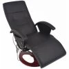VIDAXL Fauteuil électrique De Massage Cuir Synthétique Noir - Noir 1 VIDAXL Fauteuil électrique De Massage Cuir Synthétique Noir - Noir -Pas Cher Fauteuil Magasin 14079888 1