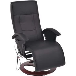 VIDAXL Fauteuil électrique De Massage Cuir Synthétique Noir - Noir 8 VIDAXL Fauteuil électrique De Massage Cuir Synthétique Noir - Noir -Pas Cher Fauteuil Magasin 14079888 2