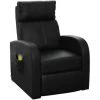 VIDAXL Fauteuil Confort Massant Noir - Noir