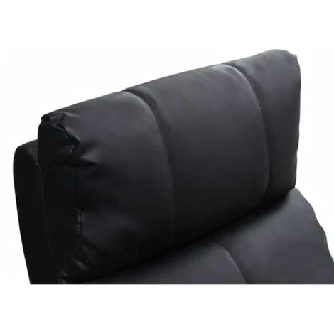 VIDAXL Fauteuil Confort Massant Noir - Noir 6 VIDAXL Fauteuil Confort Massant Noir - Noir – Image 4