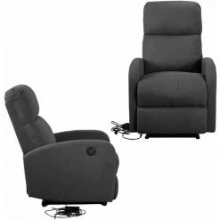 HAPPY GARDEN Fauteuil électrique Inclinable RELAX Gris Anthracite - Gris -Pas Cher Fauteuil Magasin 14080242 3