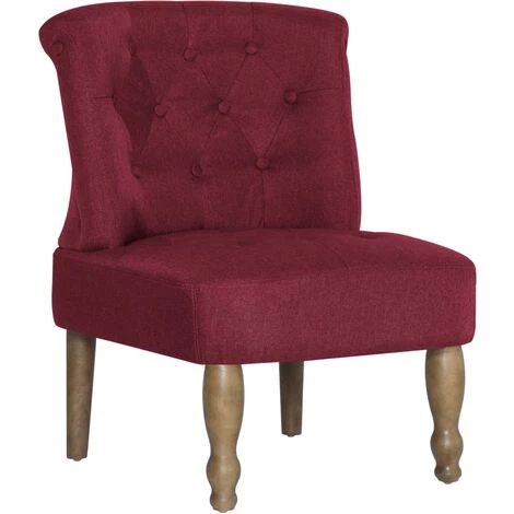 HELLOSHOP26 Fauteuil Chaise Siège Lounge Design Club Sofa Salon S Françaises 2 Pcs Rouge Bordeaux Tissu - Bordeaux 3 HELLOSHOP26 Fauteuil Chaise Siège Lounge Design Club Sofa Salon S Françaises 2 Pcs Rouge Bordeaux Tissu - Bordeaux – Image 2