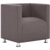 HELLOSHOP26 Fauteuil Chaise Siège Lounge Design Club Sofa Salon Cube Taupe Polyester - Taupe 1 HELLOSHOP26 Fauteuil Chaise Siège Lounge Design Club Sofa Salon Cube Taupe Polyester - Taupe -Pas Cher Fauteuil Magasin 14364186 1