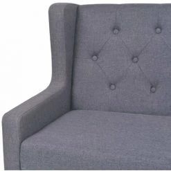 HELLOSHOP26 Fauteuil Chaise Siège Lounge Design Club Sofa Salon Tissu Gris - Gris 11 HELLOSHOP26 Fauteuil Chaise Siège Lounge Design Club Sofa Salon Tissu Gris - Gris -Pas Cher Fauteuil Magasin 14364188 5