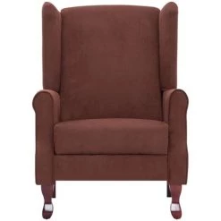HELLOSHOP26 Fauteuil Chaise Siège Lounge Design Club Sofa Salon Inclinable Marron Tissu - Marron 11 HELLOSHOP26 Fauteuil Chaise Siège Lounge Design Club Sofa Salon Inclinable Marron Tissu - Marron -Pas Cher Fauteuil Magasin 14364229 5