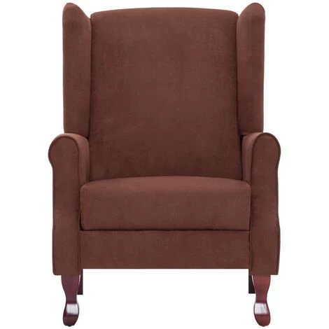 HELLOSHOP26 Fauteuil Chaise Siège Lounge Design Club Sofa Salon Inclinable Marron Tissu - Marron 7 HELLOSHOP26 Fauteuil Chaise Siège Lounge Design Club Sofa Salon Inclinable Marron Tissu - Marron â Image 5