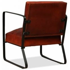 HELLOSHOP26 Fauteuil Chaise Siège Lounge Design Club Sofa Salon De Salon En Cuir Véritable Marron - Marron 10 HELLOSHOP26 Fauteuil Chaise Siège Lounge Design Club Sofa Salon De Salon En Cuir Véritable Marron - Marron -Pas Cher Fauteuil Magasin 14364257 4