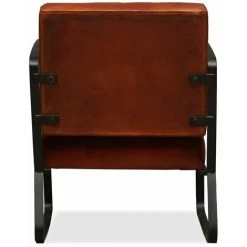 HELLOSHOP26 Fauteuil Chaise Siège Lounge Design Club Sofa Salon De Salon En Cuir Véritable Marron - Marron 11 HELLOSHOP26 Fauteuil Chaise Siège Lounge Design Club Sofa Salon De Salon En Cuir Véritable Marron - Marron -Pas Cher Fauteuil Magasin 14364257 5