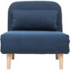 MILIBOO Fauteuil Scandinave Convertible Tissu AMIKO - Bleu Foncé - Bleu Foncé -Pas Cher Fauteuil Magasin 14378285 1