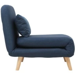 MILIBOO Fauteuil Scandinave Convertible Tissu AMIKO - Bleu Foncé - Bleu Foncé 9 MILIBOO Fauteuil Scandinave Convertible Tissu AMIKO - Bleu Foncé - Bleu Foncé -Pas Cher Fauteuil Magasin 14378285 3
