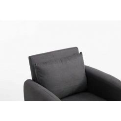CLP Fauteuil Tilgard Tissu Gris Foncé -Pas Cher Fauteuil Magasin 14775640 5