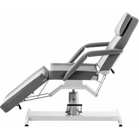 CLP Fauteuil Lit Professionnel De Massage Hydraulique V2 Gris 4 CLP Fauteuil Lit Professionnel De Massage Hydraulique V2 Gris – Image 2