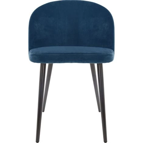 ATMOSPHERA Fauteuil En Velours Moderne Nael - H. 75,5 Cm - 53 X 54,5 X 75,5 - Bleu Clair 4 ATMOSPHERA Fauteuil En Velours Moderne Nael - H. 75,5 Cm - 53 X 54,5 X 75,5 - Bleu Clair – Image 2
