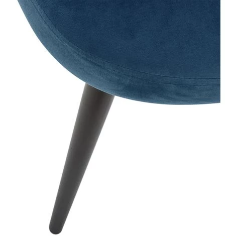 ATMOSPHERA Fauteuil En Velours Moderne Nael - H. 75,5 Cm - 53 X 54,5 X 75,5 - Bleu Clair 5 ATMOSPHERA Fauteuil En Velours Moderne Nael - H. 75,5 Cm - 53 X 54,5 X 75,5 - Bleu Clair – Image 3