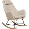 BELIANI Chaise à Bascule Beige - Beige -Pas Cher Fauteuil Magasin 14818875 1