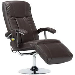 Fauteuil De Massage Similicuir Marron VidaXL -Pas Cher Fauteuil Magasin 14858996 2