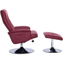 Fauteuil Inclinable Avec Repose-pied Similicuir Rouge Bordeaux VidaXL 9 Fauteuil Inclinable Avec Repose-pied Similicuir Rouge Bordeaux VidaXL -Pas Cher Fauteuil Magasin 14945511 3