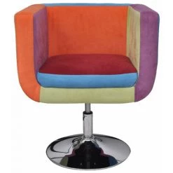 VidaXL Fauteuil Avec Design De Patchwork Cube Tissu 8 VidaXL Fauteuil Avec Design De Patchwork Cube Tissu -Pas Cher Fauteuil Magasin 15017179 2