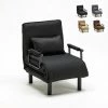 LE ROI DU RELAX Fauteuil-lit Convertible En Tissu Deborah | Couleur: Noir 1 LE ROI DU RELAX Fauteuil-lit Convertible En Tissu Deborah | Couleur: Noir -Pas Cher Fauteuil Magasin 15282660 1