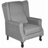 VidaXL Fauteuil Reglable Tissu Gris 1 VidaXL Fauteuil Reglable Tissu Gris -Pas Cher Fauteuil Magasin 15354774 1