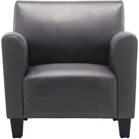 VidaXL Chaise Gris Similicuir 6 VidaXL Chaise Gris Similicuir – Image 4