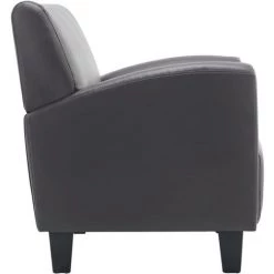 VidaXL Chaise Gris Similicuir 11 VidaXL Chaise Gris Similicuir -Pas Cher Fauteuil Magasin 15354822 5