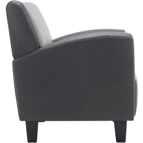 VidaXL Chaise Gris Similicuir 7 VidaXL Chaise Gris Similicuir – Image 5