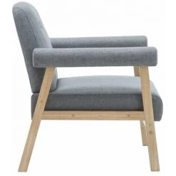 VidaXL Fauteuil Tissu Gris Clair -Pas Cher Fauteuil Magasin 15386508 5