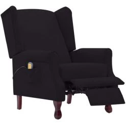 VidaXL Fauteuil Electrique De Massage Noir Tissu -Pas Cher Fauteuil Magasin 15386593 5