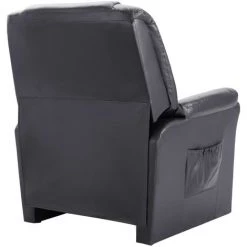 VidaXL Chaise Inclinable Gris Similicuir -Pas Cher Fauteuil Magasin 15386691 2