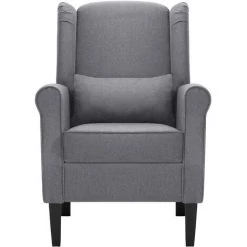 VidaXL Fauteuil Gris Fonce Tissu -Pas Cher Fauteuil Magasin 15386710 4