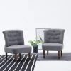 VidaXL Chaise Française Gris Clair Tissu