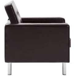 VidaXL Fauteuil Revetement Simili-cuir Marron 75 X 70 X 75 Cm 10 VidaXL Fauteuil Revetement Simili-cuir Marron 75 X 70 X 75 Cm -Pas Cher Fauteuil Magasin 15386735 4