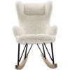MILIBOO Rocking Chair Enfant Tissu Effet Laine Bouclée SHAUN - Blanc Cassé 2 MILIBOO Rocking Chair Enfant Tissu Effet Laine Bouclée SHAUN - Blanc Cassé -Pas Cher Fauteuil Magasin 15542447 1