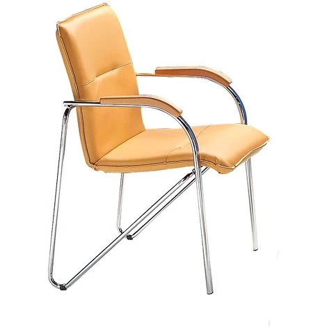 CERTEO Fauteuil Empilable à Habillage En Similicuir - Piétement Chromé, Lot De 2 - Habillage Noir - Coloris Assise Et Dossier: Noir 5 CERTEO Fauteuil Empilable à Habillage En Similicuir - Piétement Chromé, Lot De 2 - Habillage Noir - Coloris Assise Et Dossier: Noir – Image 3