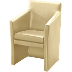 NOWY STYL Fauteuil Club Rectangulaire - H X L X P 850 X 575 X 530 Mm - Habillage Softex Beige - Coloris Habillage: Beige 9 NOWY STYL Fauteuil Club Rectangulaire - H X L X P 850 X 575 X 530 Mm - Habillage Softex Beige - Coloris Habillage: Beige -Pas Cher Fauteuil Magasin 15693557 4