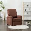 Fauteuil Inclinable TV Tissu Marron VidaXL 2 Fauteuil Inclinable TV Tissu Marron VidaXL -Pas Cher Fauteuil Magasin 15800072 1