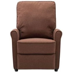 Fauteuil Inclinable TV Tissu Marron VidaXL -Pas Cher Fauteuil Magasin 15800072 4