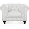 COTECOSY Grand Fauteuil Chesterfield Blanc - Blanc 1 COTECOSY Grand Fauteuil Chesterfield Blanc - Blanc -Pas Cher Fauteuil Magasin 15812540 1
