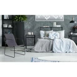 COTECOSY Fauteuil Ulysse Métal Noir Et Simili Gris - Gris 11 COTECOSY Fauteuil Ulysse Métal Noir Et Simili Gris - Gris -Pas Cher Fauteuil Magasin 15813125 5