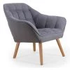 COTECOSY Fauteuil Scandinave Zentao Tissu Gris Clair -Pas Cher Fauteuil Magasin 15840930 1