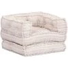 VidaXL Pouf Modulaire Simple Beige Tissu - Beige 1 VidaXL Pouf Modulaire Simple Beige Tissu - Beige -Pas Cher Fauteuil Magasin 15921444 1