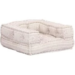 VidaXL Pouf Modulaire Simple Beige Tissu - Beige 10 VidaXL Pouf Modulaire Simple Beige Tissu - Beige -Pas Cher Fauteuil Magasin 15921444 4