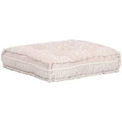 VidaXL Pouf Modulaire Simple Beige Tissu - Beige 11 VidaXL Pouf Modulaire Simple Beige Tissu - Beige -Pas Cher Fauteuil Magasin 15921444 5