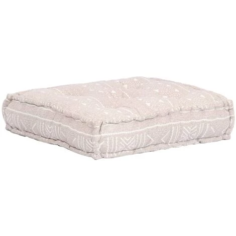 VidaXL Pouf Modulaire Simple Beige Tissu - Beige 7 VidaXL Pouf Modulaire Simple Beige Tissu - Beige – Image 5