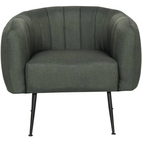 HABITAT ET JARDIN Fauteuil En Tissu "Diana" - 1 Place - Gris Foncé 4 HABITAT ET JARDIN Fauteuil En Tissu "Diana" - 1 Place - Gris Foncé – Image 2