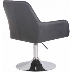 CLP Chaise De Salon Wellington En Similicuir Noir Chrome 10 CLP Chaise De Salon Wellington En Similicuir Noir Chrome -Pas Cher Fauteuil Magasin 16245476 4